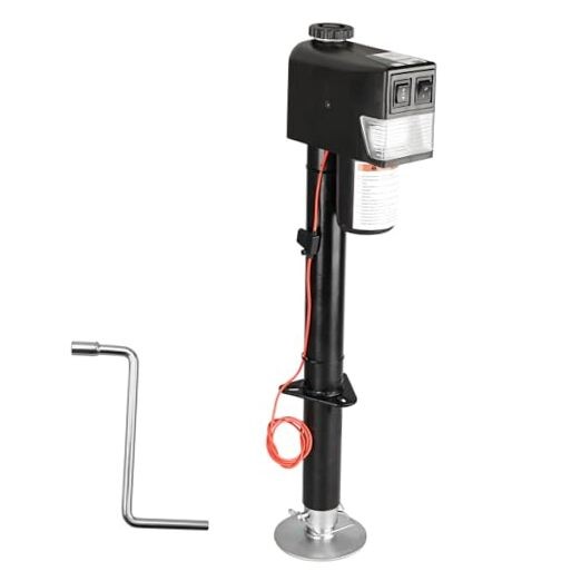 Electric Power Tongue Jack, 3500LB Trailer Jack for A-Frame Trailer with