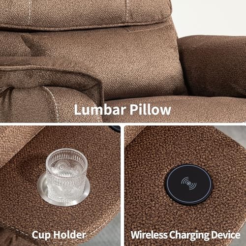 Power Lift Recliner Chair for Adults Elderly, Dual Motor Infinite Brown gallery
