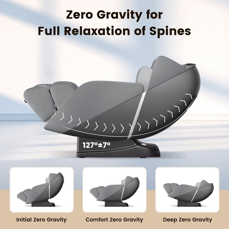 Zero Gravity SL Track Full Body Massage Chair w/ Heat Foot Roller Voice Control gallery