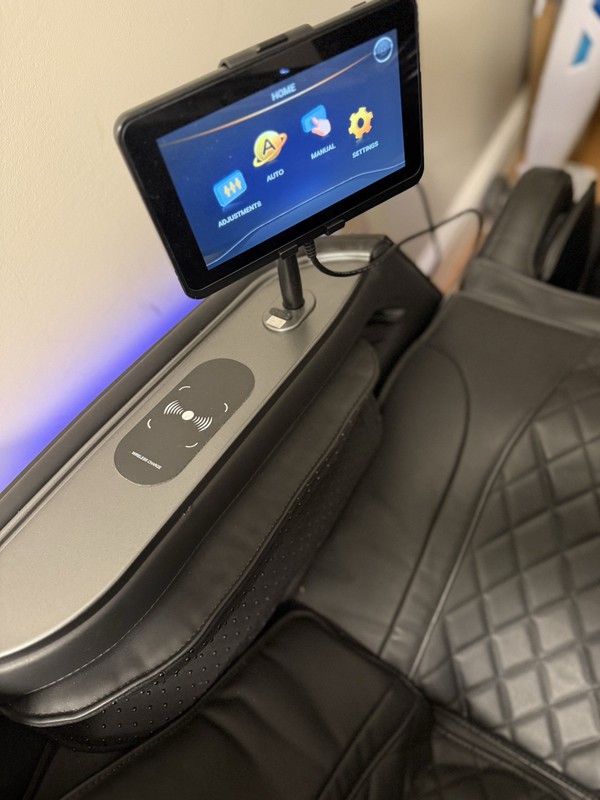 Titan TP-Epic 4D Electric Massage Chair Recliner w/ Screen & Manual Black gallery