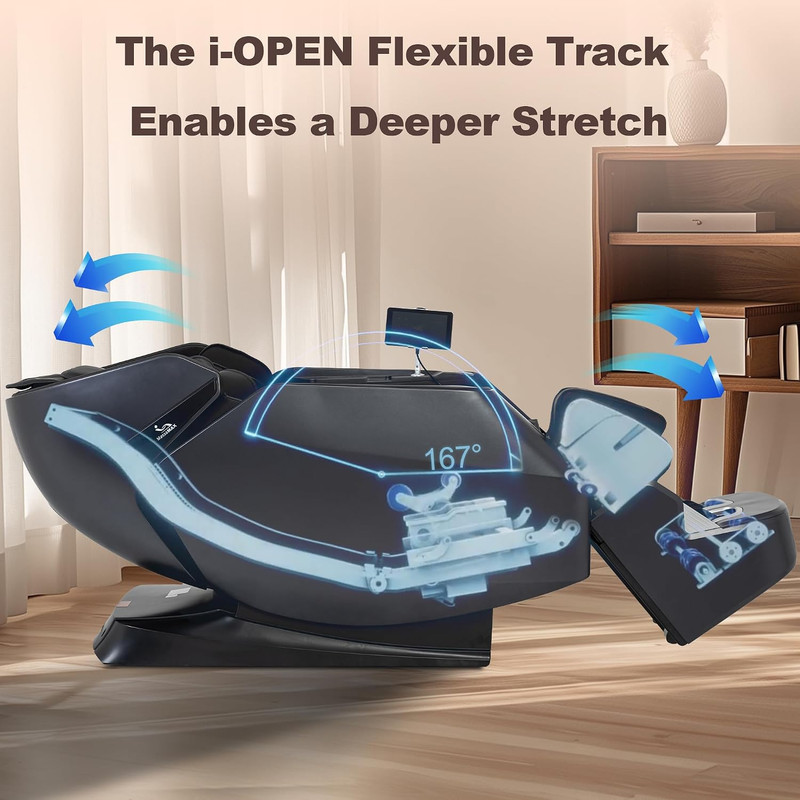 A675 4D Full Body Massage Chair with Zero Gravity & Heat Therapy gallery