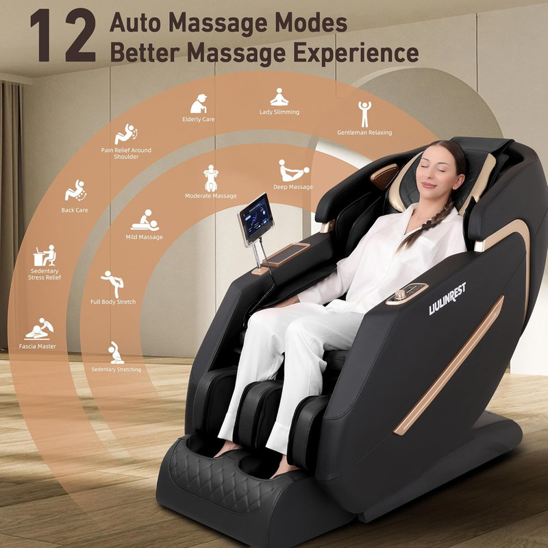 2026 4D Massage Chair Full Body, Zero Gravity Massage Chair with Sl-Track & Heat gallery