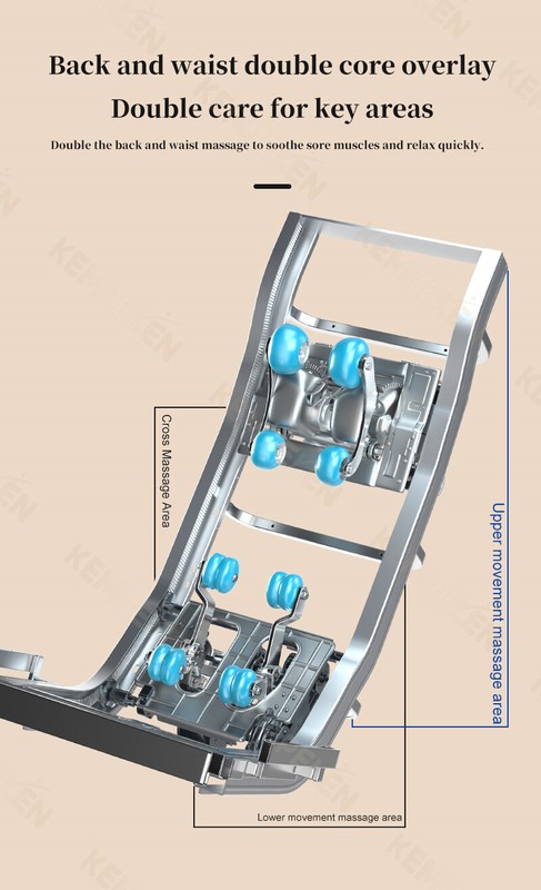 3 Year Warranty Dual-core movement Full Body Airbag Zero Gravity Massage Chair gallery