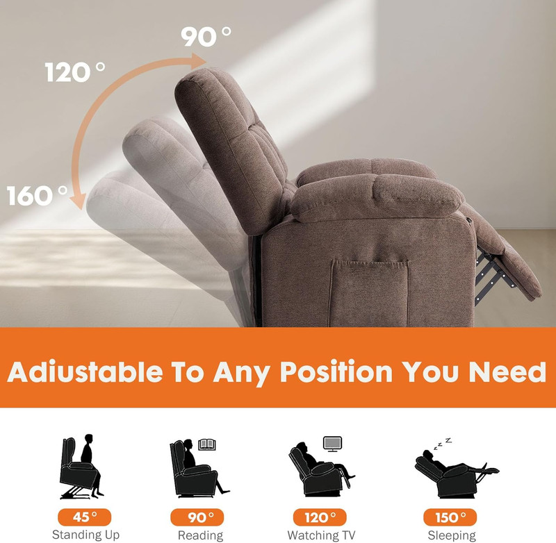 Power Lift Recliner Chair with Vibration Massage and Heat for Adults, Ergonomic gallery