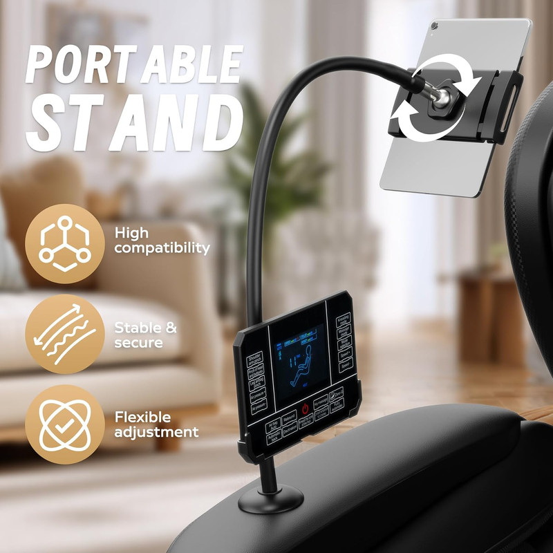 Zero Gravity Massage Chair with Heat, Air Pressure & Remote Control, Black gallery