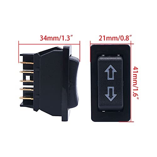 2Pcs 5 Pin Car Window Switch 12V 20A Control Power Window Lift RV Slide Out gallery