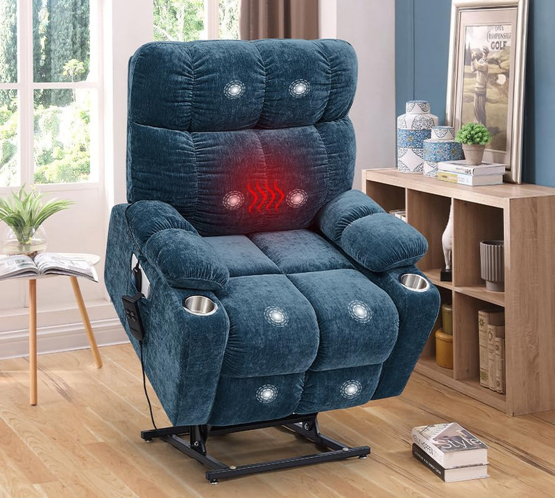 Electric Power Lift Recliner Chair for Elderly with Massage and Heat, Infinite P
