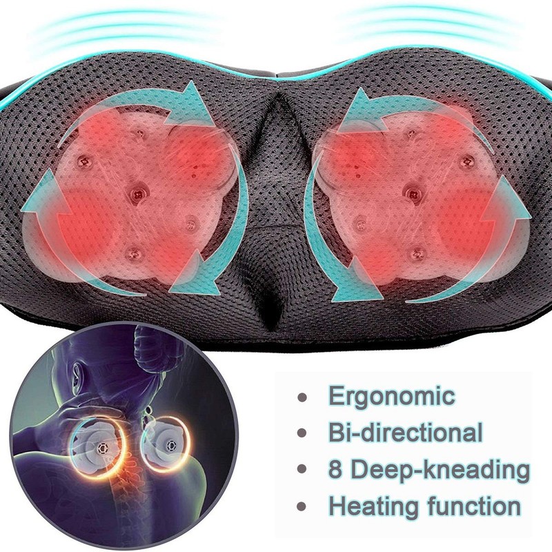 Mo Cuishle Shiatsu Neck Massager for Pain Relief – Deep Kneading Back Shou gallery