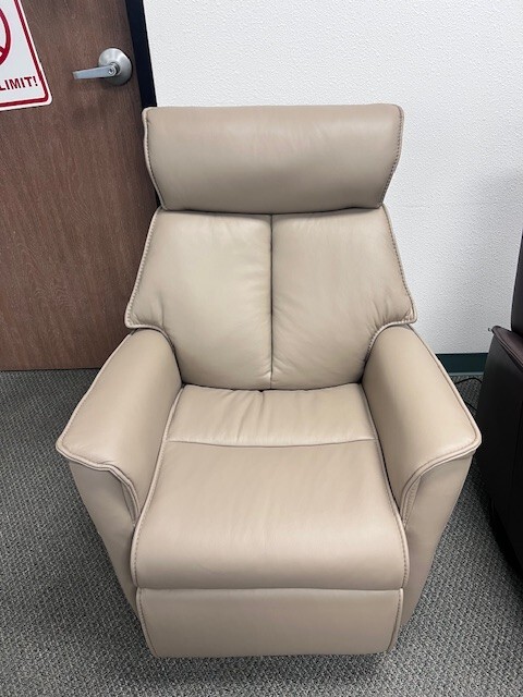 IMG Boss RML287 Medium Power Relaxer Recliner Chair T414 Pebble Leather + Lumbar