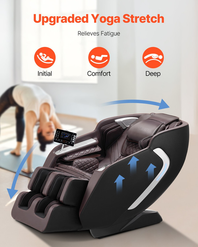 Massage Chair Full Body 4D Massage Recliner with Sl-Track & Yoga Stretch gallery