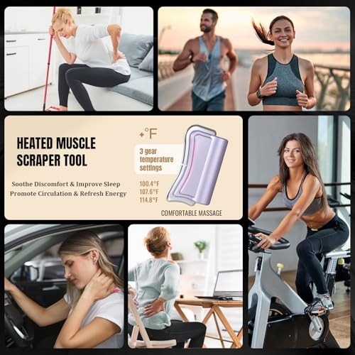 2026 New Upgrad Electric Muscle Scraper Tool for Full Body, Massage, Purple gallery