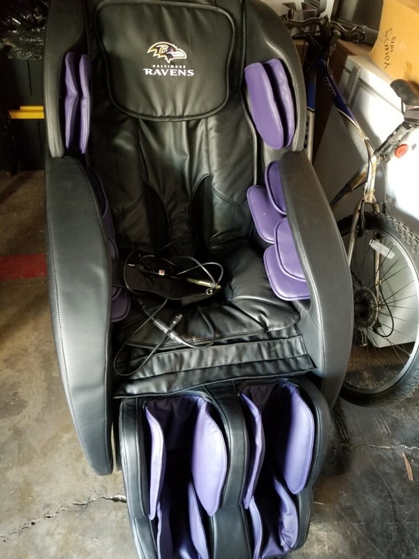 New Electric Full Body Massage Chair Foot Roller Zero Gravity w Heat NFL LOGO gallery