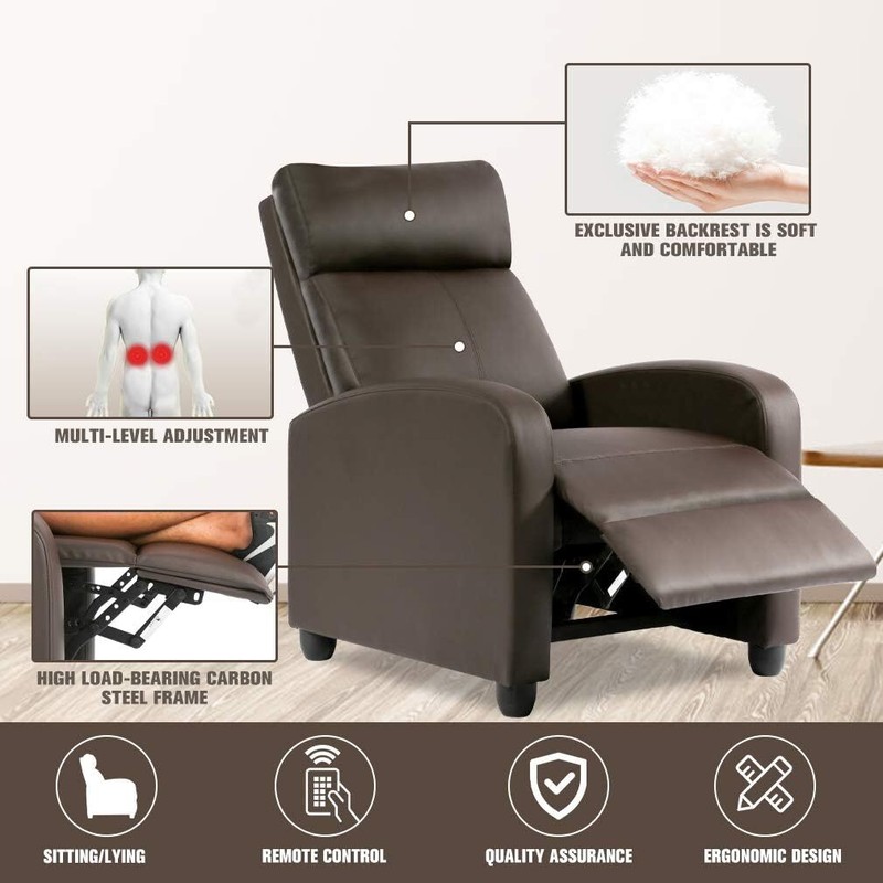 Recliner Chair Reading Chair Winback Single Sofa Home Theater Seating Modern gallery