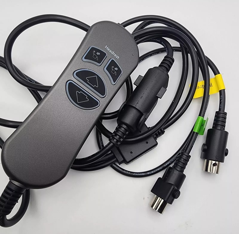 HC110-2M-1U01 Gray 4 Buttons 5 Pin 2 Connections Mulin Recliners Remote Control