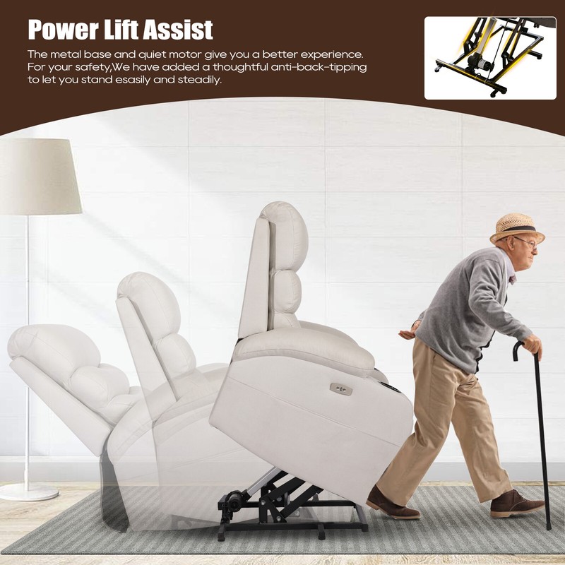 Power Lift Recliner Chairs Technical Fabric Electric Recliner gallery