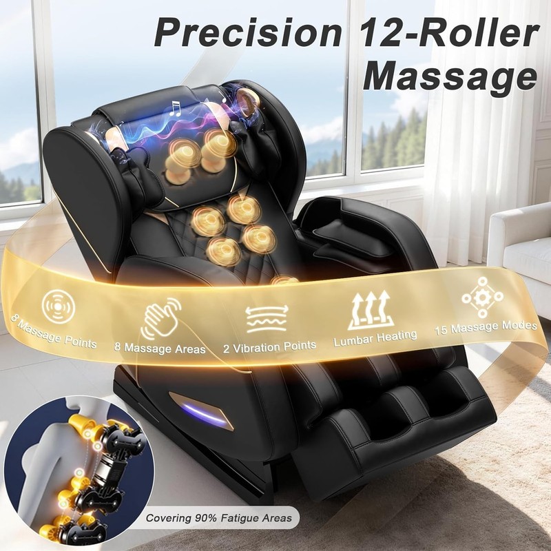 SL Track 2026 Massage Chair Full Body, Zero Gravity Massage Chair with Back Heat gallery
