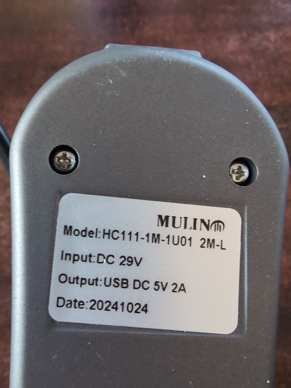 HC111-1M 5 Pin Black 2 Button Remote Control For Recliner Chair with USB Vjo3 gallery