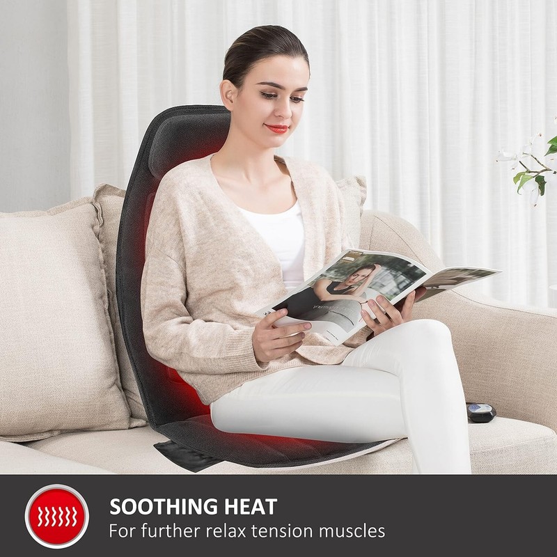Massage Seat Cushion - Heat, Memory Foam, 10 Motors - Superior Comfort, Massage gallery
