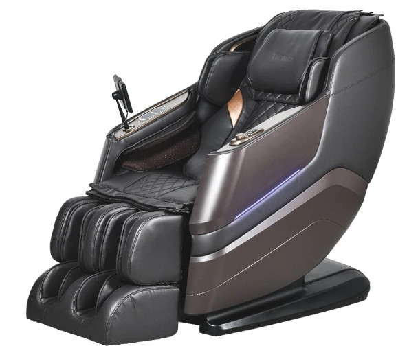 Titan TP-Epic 4D SL-Track Lumbar Heat Zero-G 36 Air Cells BT Massage Chair Brown