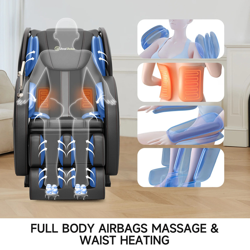 Zero Gravity Massage Chair, Shiatsu Massage Relaxation Recliner with Heating and gallery