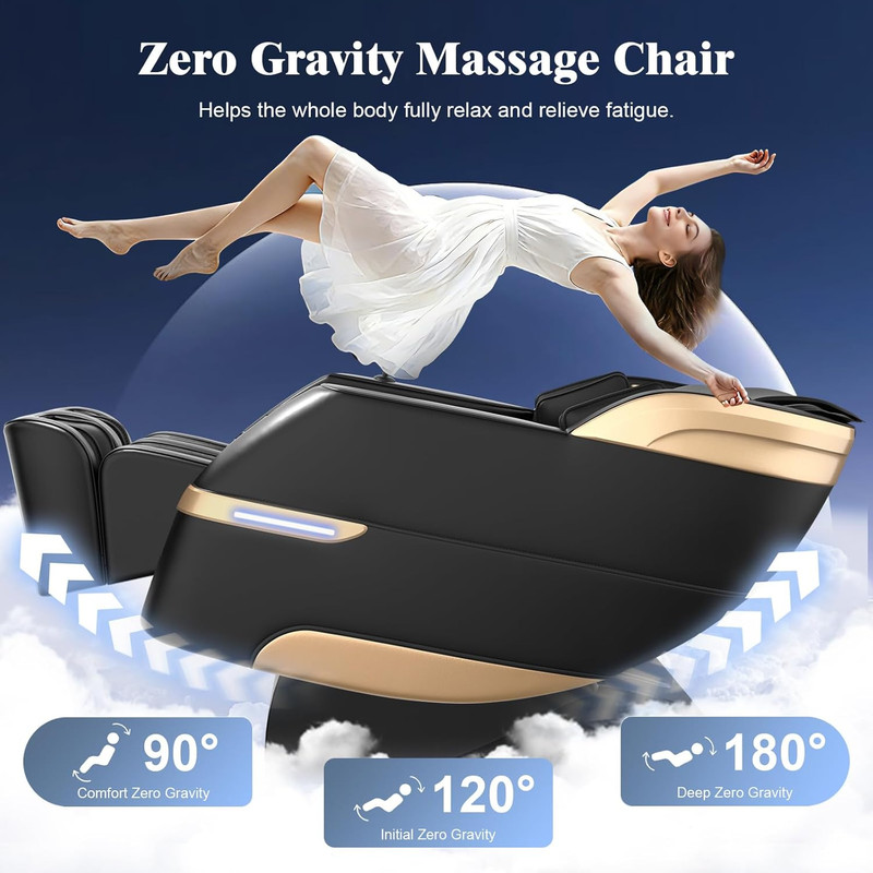 4D Shiatsu Massage Chair with AI Control, Heating, Bluetooth & Zero Gravity gallery