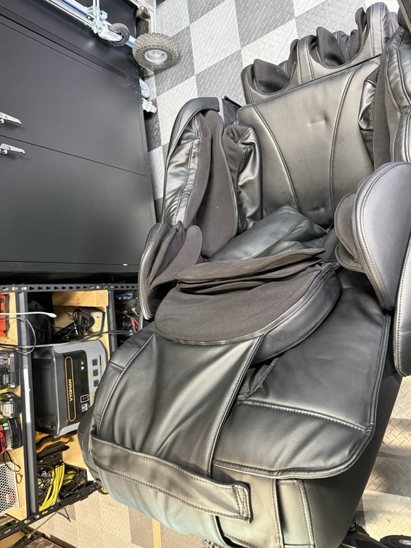 Breakthrough 8 Plus Zero Gravity Black Leather Massage Chair with Remote Control gallery
