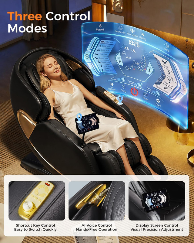 Dahaly 2026 Zero Gravity 4D Massage Chair with AI Control & Bluetooth Speaker gallery