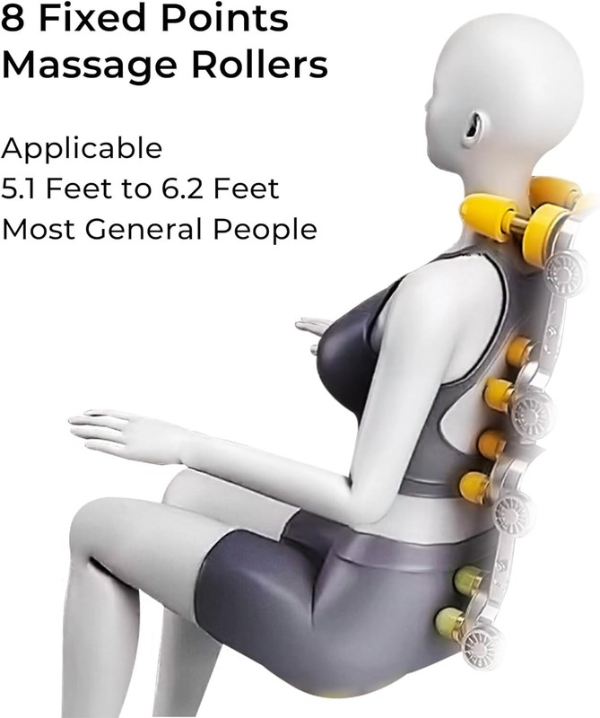 8 Fixed Shiatsu Zero Gravity Massage Roller Chair With Heater and Bluetooth gallery