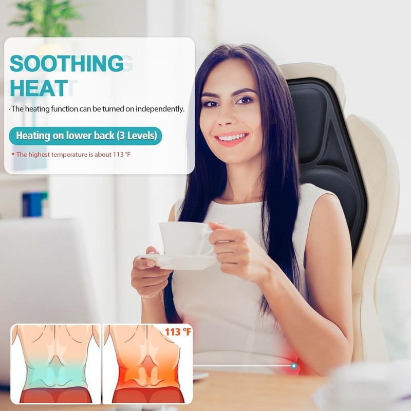 Vibration Massage Cushion with Remote Control - Perfect for Stress Relief gallery