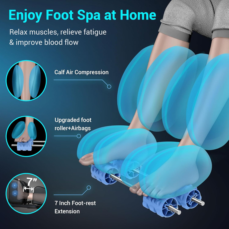 Full Body Shiatsu Massage Chair with Heat, Zero Gravity & Bluetooth Speaker gallery