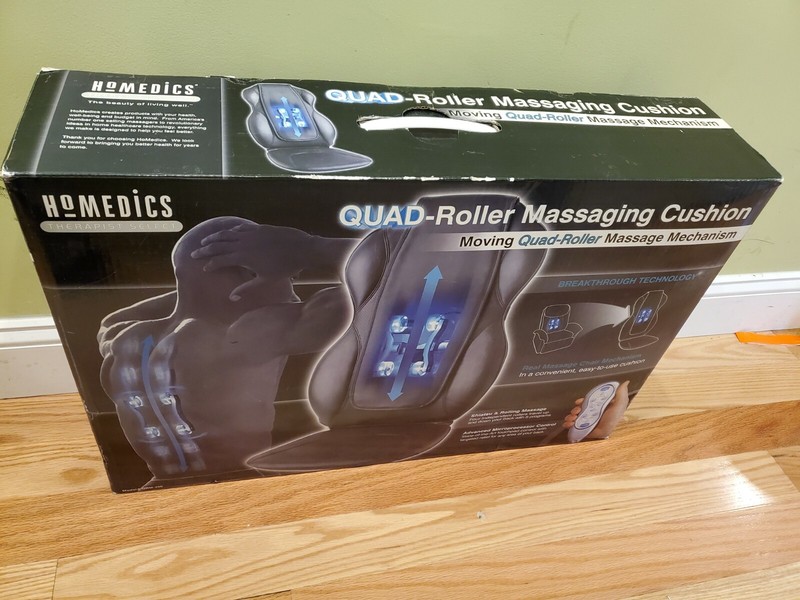 HOMEDICS QUAD ROLLING MASSAGING CUSHION NEW gallery