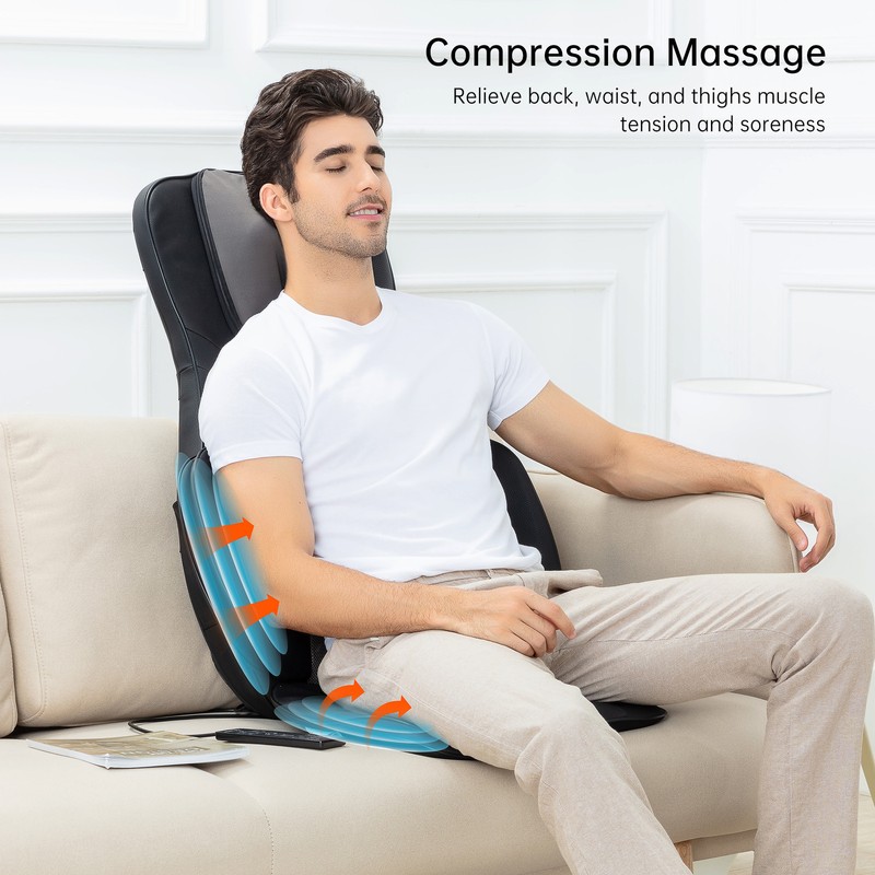 Snailax Full Body Massager with Heat Air Compress Kneading Shiatsu Massage gallery