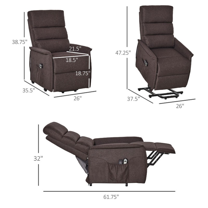 Electric Power Lift Recliner Massage Chair Vibration for Elderly Living Room gallery