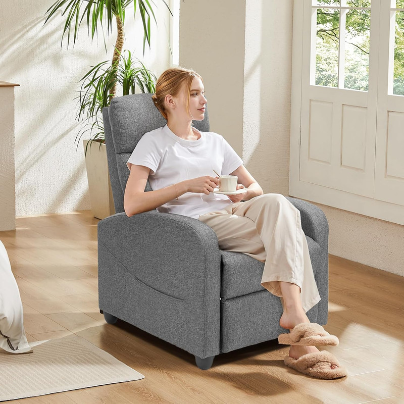 Massage Recliner Chair for Adults, Adjustable Home Theater Seating with Lumbar S gallery