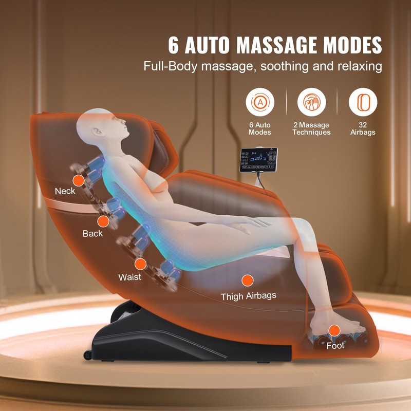 Uimoso Full Body Massage Chair Zero Gravity 3D Shiatsu Recliner with 6 Modes gallery