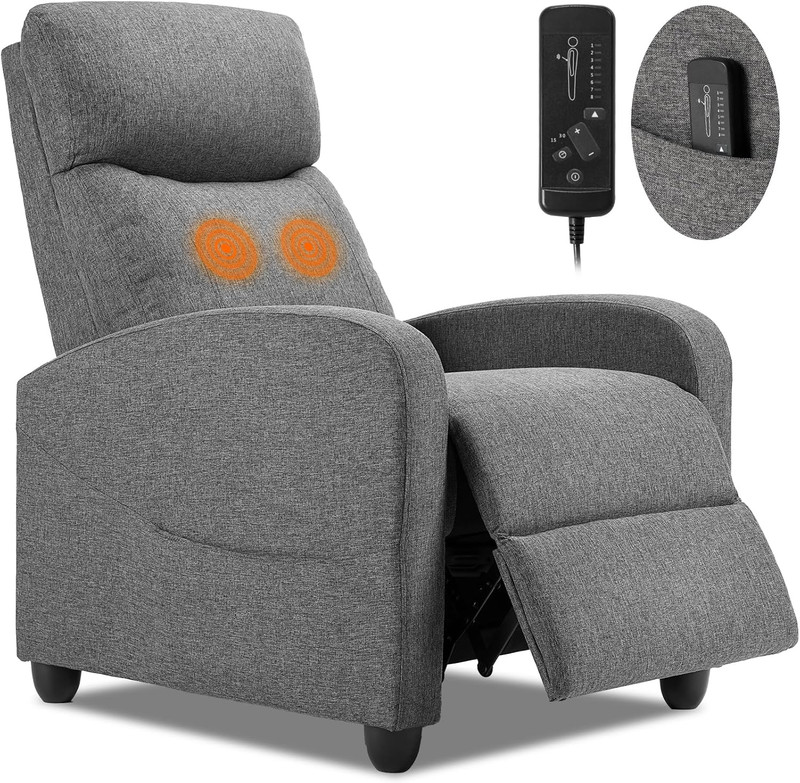 Massage Recliner Chair for Adults, Adjustable Home Theater Seating with Lumbar S gallery