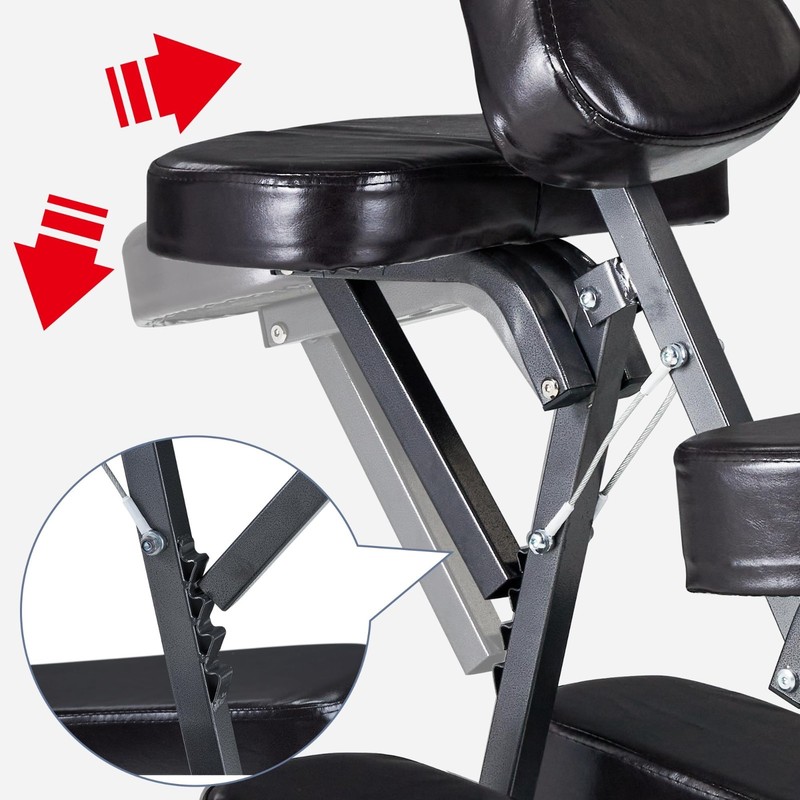 Lightweight Portable Massage Chair with Carry Case - Burgundy, Perfect for Trave gallery