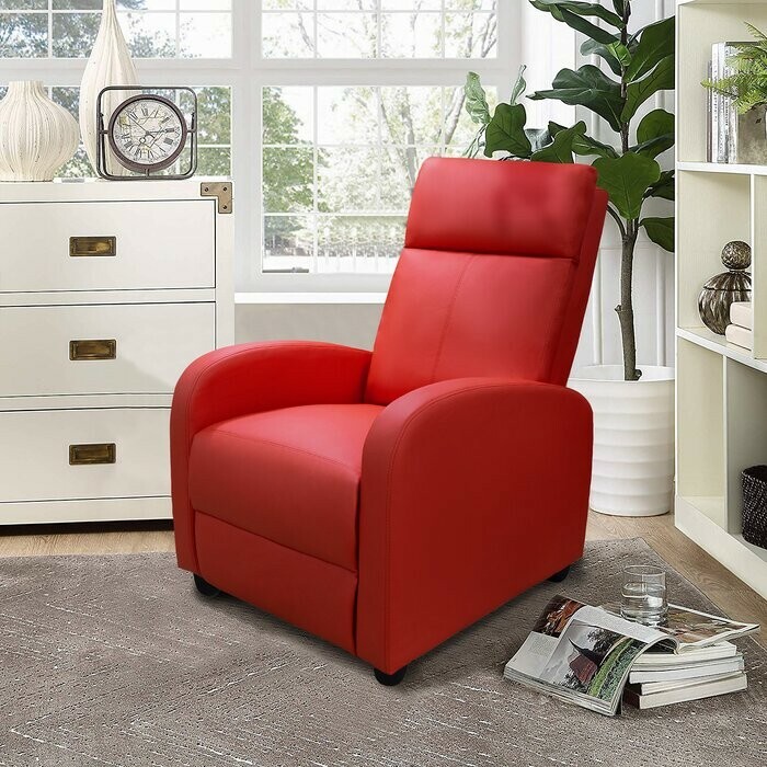   Massage Manual Recliner, Single Sofa Available in Brown, Black and Gray NEW gallery