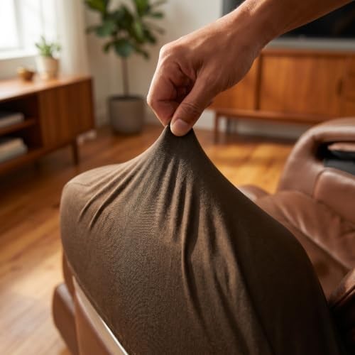 Full Body Shiatsu Massage Chair Cover Slipcover Recliner Body+Foot Black gallery
