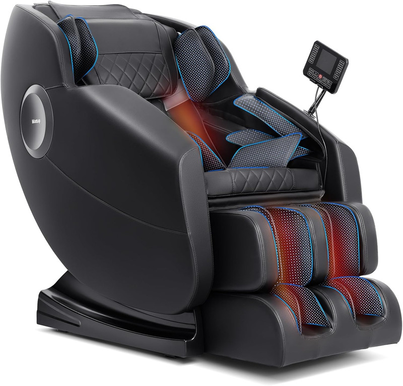 Zero Gravity Full Body Massage Chair with Heat, 20 Modes & Bluetooth Speaker