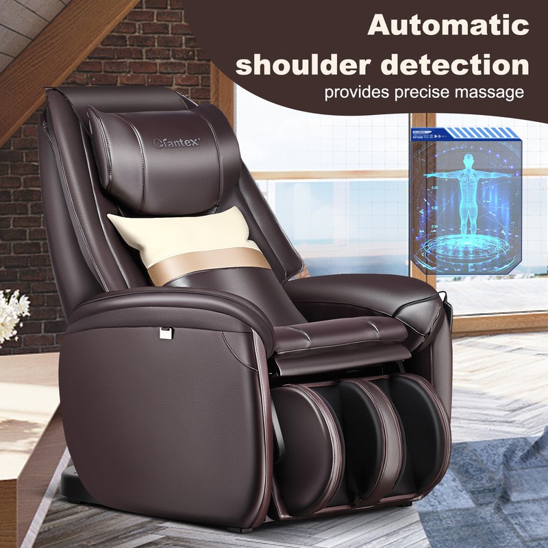 Full Body SL Track Zero Gravity Massage Chair w/ Pillow Reversible Footrest Heat gallery