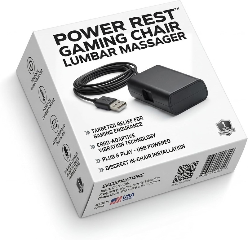 Ergonomic USB Massage for Gaming Chairs - Soothe Muscle Fatigue Comfortably gallery