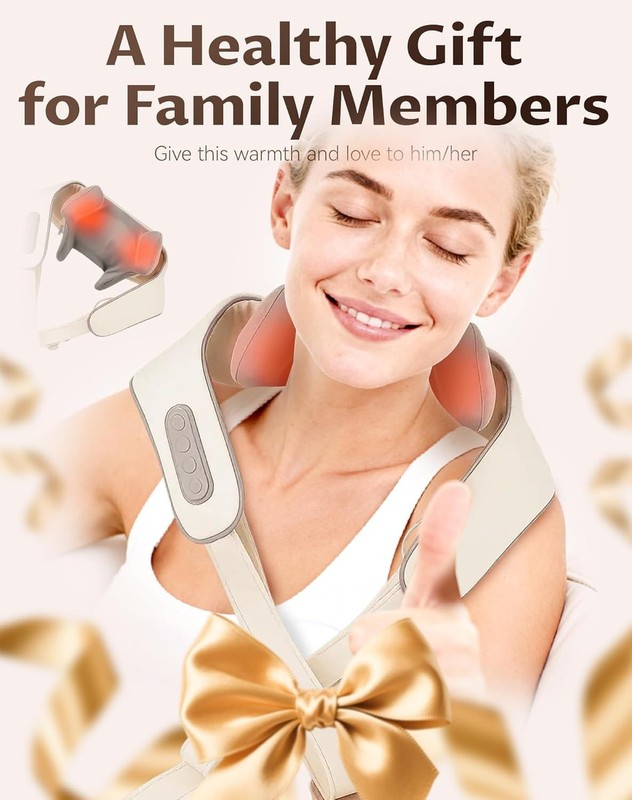 Neck Massager with Heat,Therapexa Neck & Shoulder Massager,6D Shiatsu Back Ma... gallery
