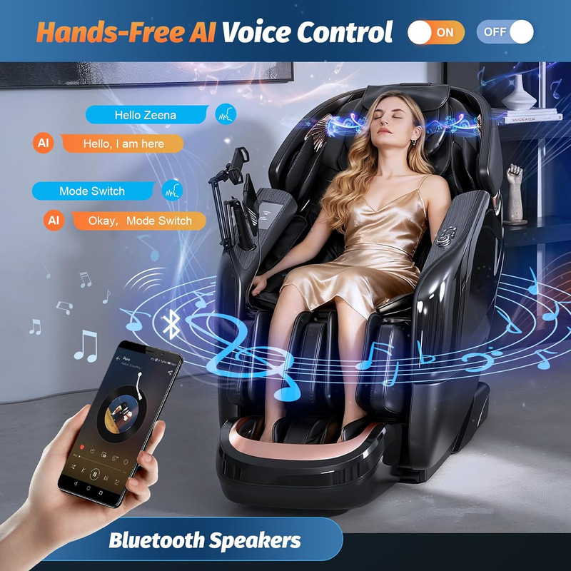 Massage Chair Full Body, 2026 Zero Gravity Sl-Track Shiatsu Massage Chairs Recli gallery