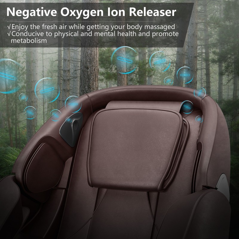Costway Full Body Zero Gravity SL Track Massage Chair w/ Negative Ion Generator gallery