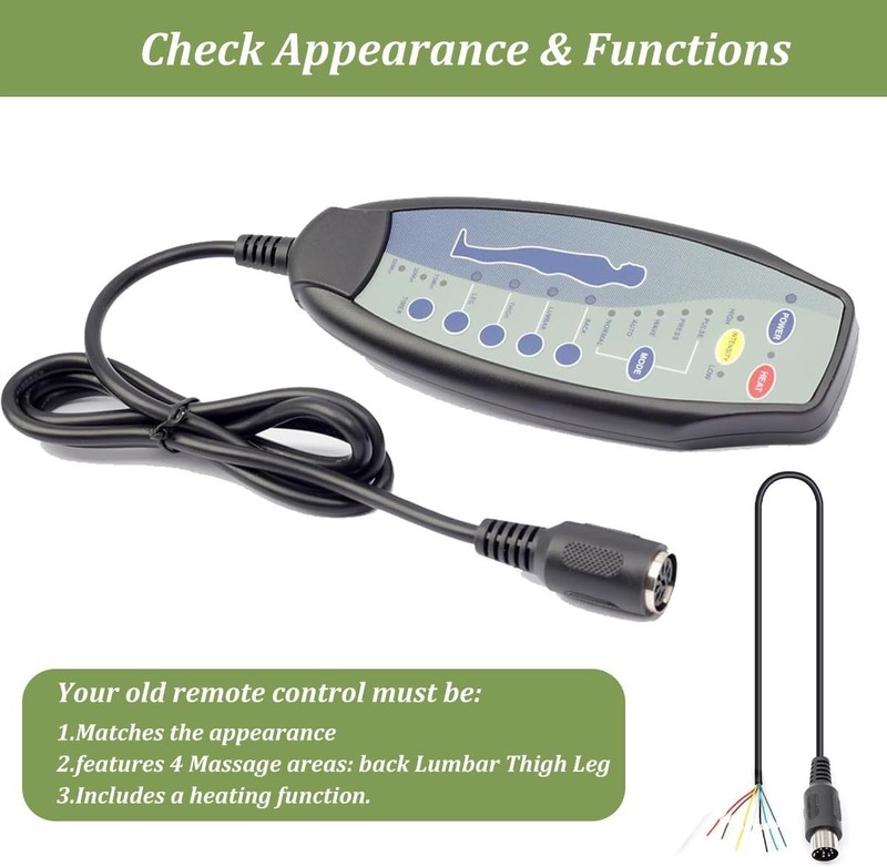 8 Female Pin Hand Remote Control for Massage Power Lift Recliner Chair DN-03 ... gallery