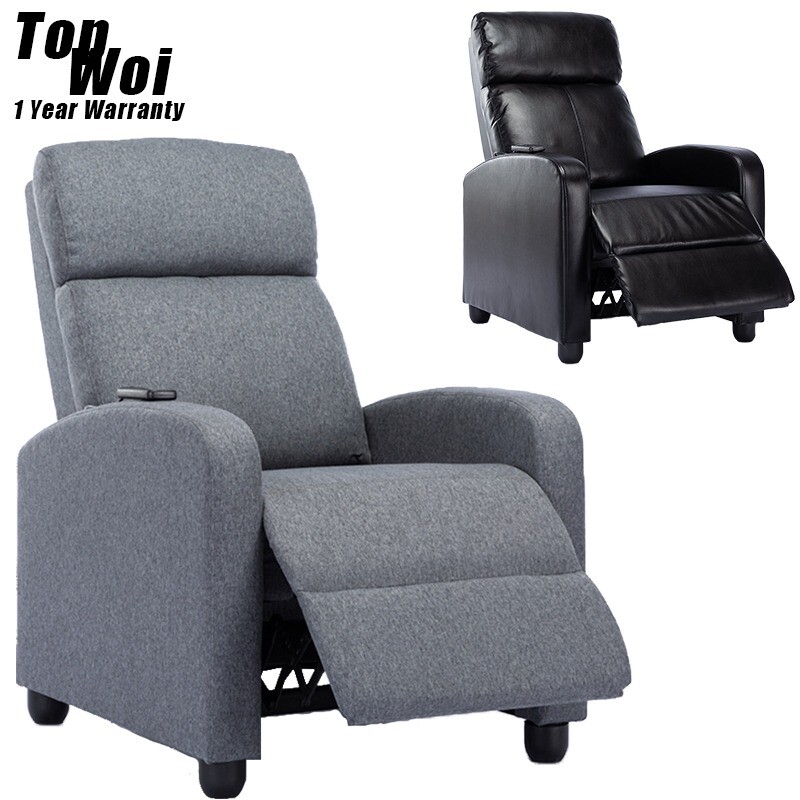 Electric Massage Chair Heating Recliner Soft manual Reclining Sofa Armchair