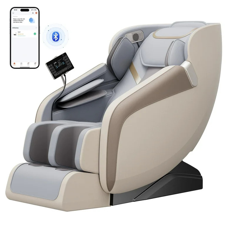 Uboti 4D Massage Chair with APP Control, Zero Gravity, Heating, Leather