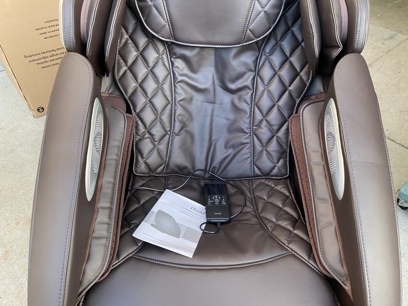 Brown Titan Osaki OS-4000XT L-Track Massage Chair Recliner #5 gallery
