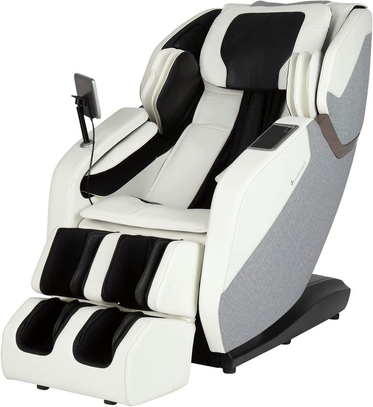 Human Touch WholeBody Rove Massage Chair Recliner with heat stretch Moon Cream gallery